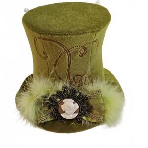 Disney Parks Tinker Bell Mini Top Hat Green Peter Pan Disneyana Collectible